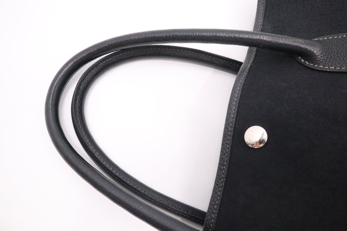 Hermes Garden Party 36 Bag in Black Canvas