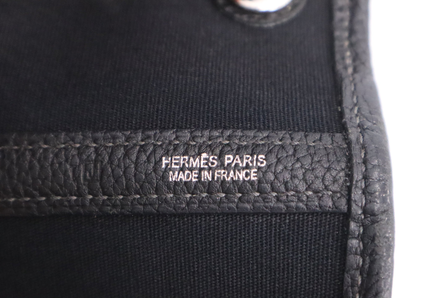 Hermes Garden Party 36 Bag in Black Canvas