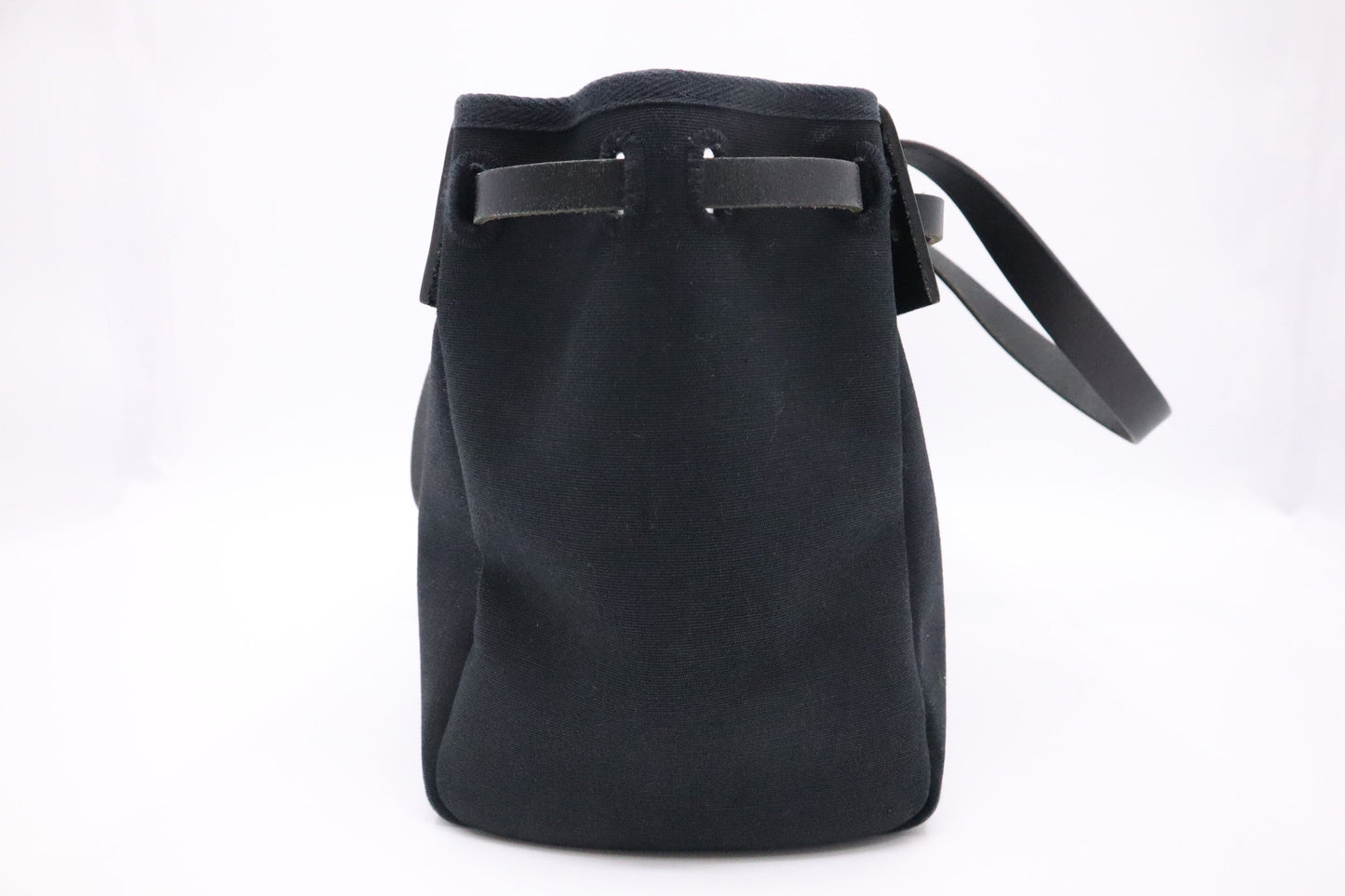 Hermes Herbag Cabas 50 in Black Canvas