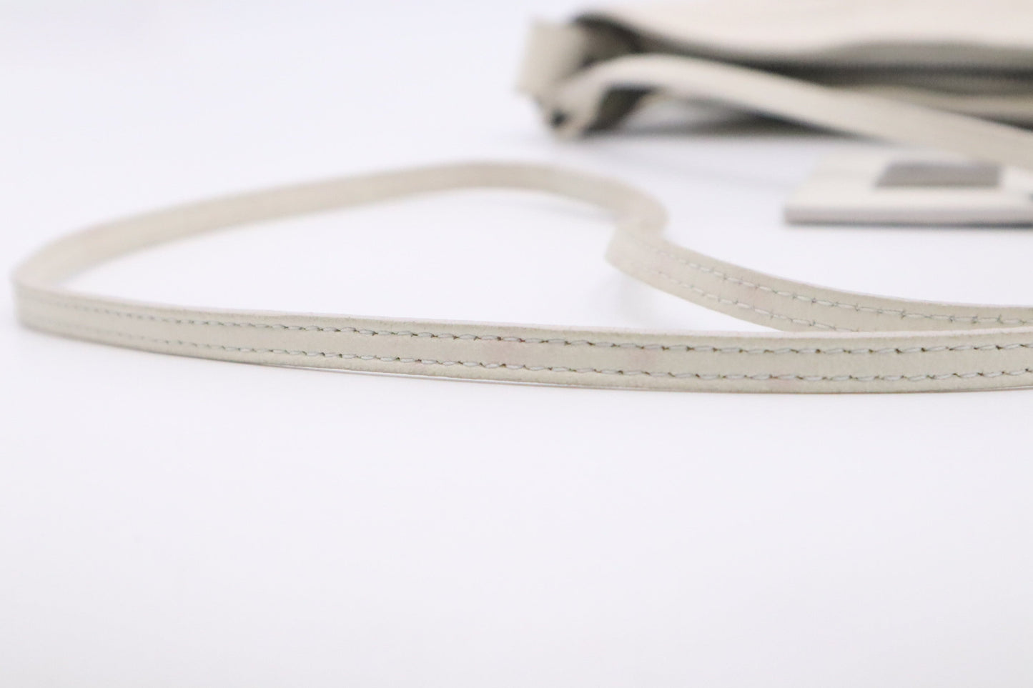 Balenciaga Motocross Classic Hip Bag in White Leather