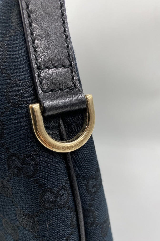 Gucci Vintage Canvas Hobo Tote