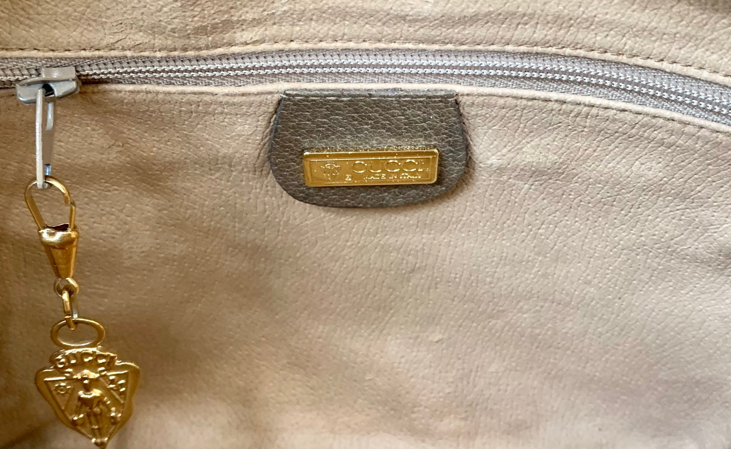 GUCCI MONOGRAM COATED CANVAS VINTAGE CROSSBODY