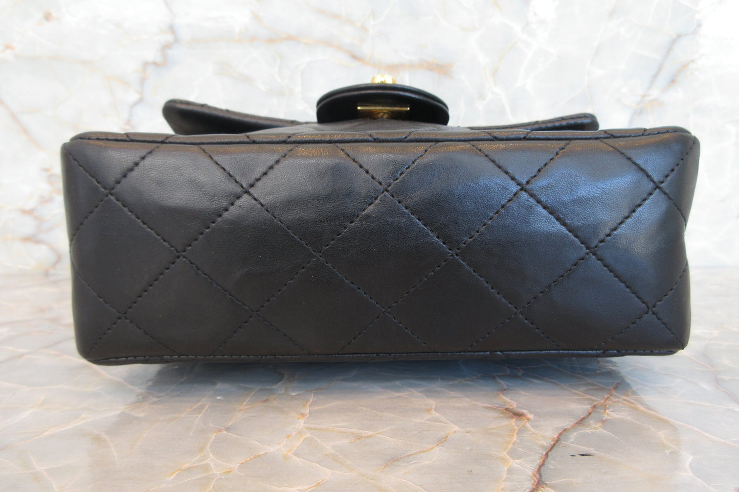 CHANEL/シャネル ミニマトラッセシングルフラップチェーンショルダーバッグ ラムスキン ブラック/ゴールド金具 ショルダーバッグ 700060218