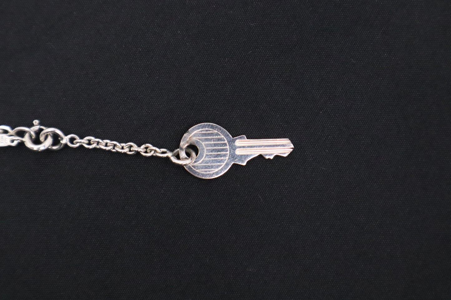 Hermes Key Necklace in Sterling Silver
