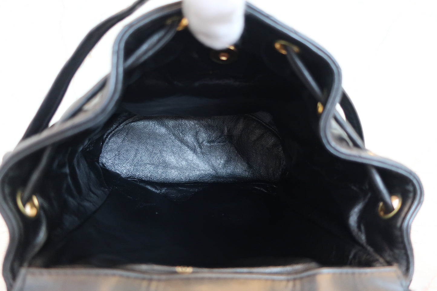 CHANEL/シャネル マトラッセチェーンリュック ラムスキン ブラック/ゴールド金具 リュック 700070090