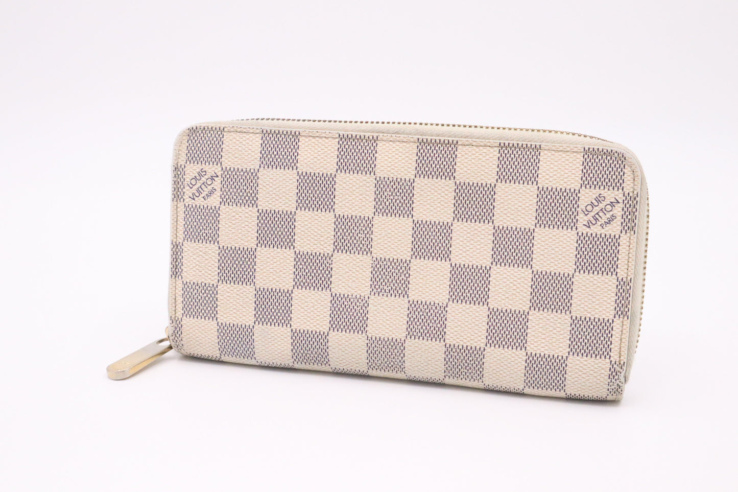 Louis Vuitton Long Zippy Wallet in Damier Azur Canvas