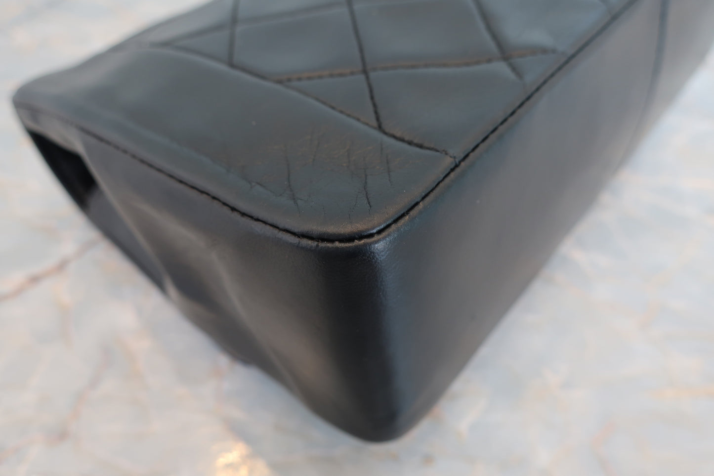 CHANEL/シャネル ダイアナマトラッセチェーンショルダーバッグ ラムスキン ブラック/ゴールド金具 ショルダーバッグ 700070093