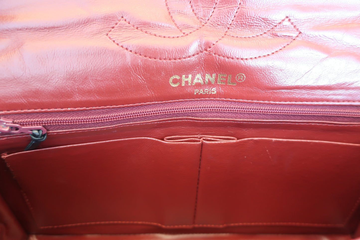 CHANEL/シャネル パリ限定マトラッセダブルフラップチェーンショルダーバッグ ラムスキン ブラック/ゴールド金具 ショルダーバッグ 700070088
