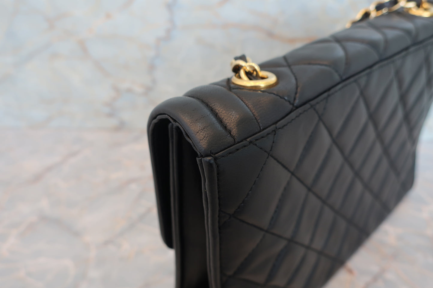 CHANEL/シャネル マトラッセフリンジチェーンショルダーバッグ ラムスキン ブラック/ゴールド金具 ショルダーバッグ 700070134