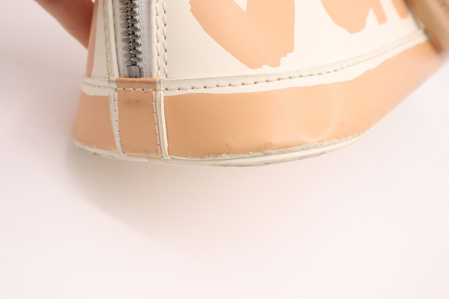Louis Vuitton Alma in Cream and Beige Graffiti Canvas