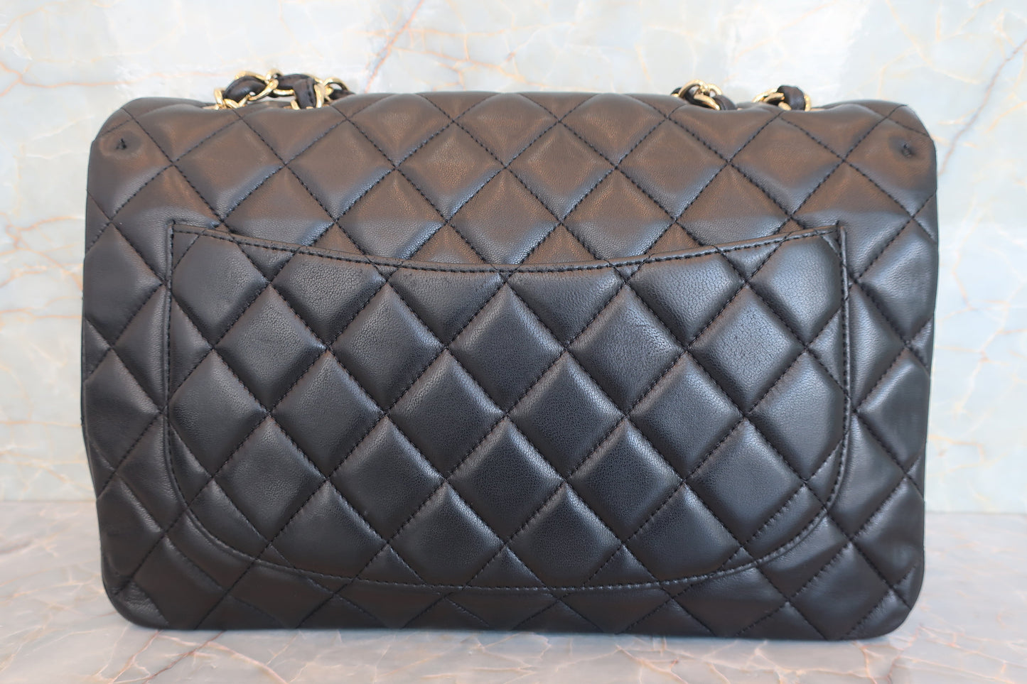 CHANEL/シャネル 中マトラッセシングルフラップチェーンショルダーバッグ ラムスキン ブラック/ゴールド金具 ショルダーバッグ 700070123