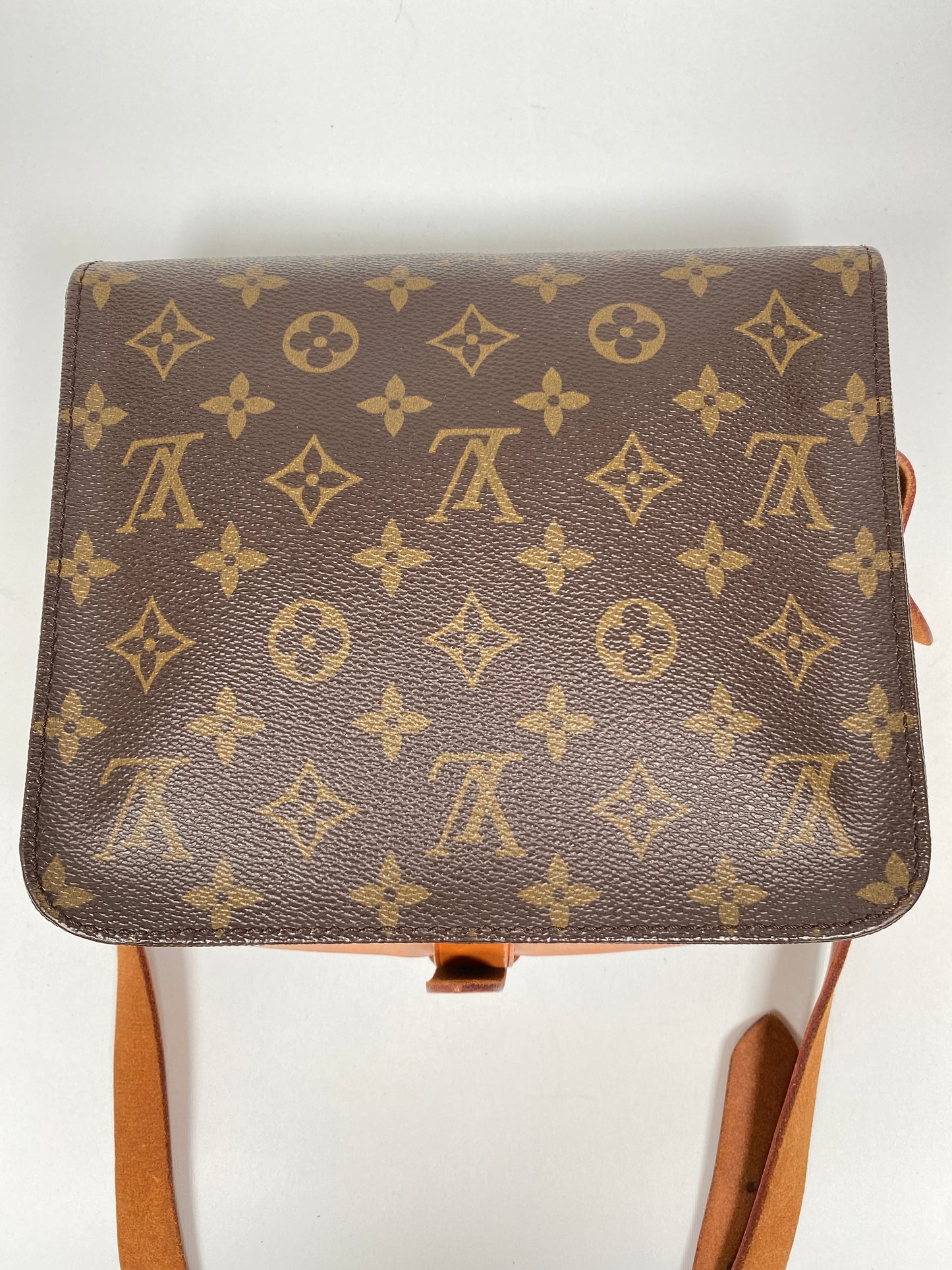 LOUIS VUITTON - CARTOUCHIERE MM CROSSBODY BAG IN MONOGRAM CANVAS