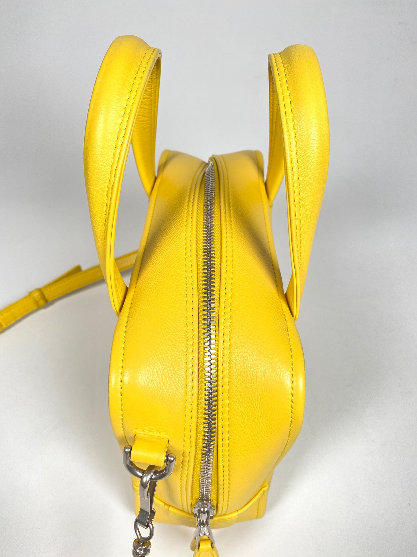 BALENCIAGA - TRIANGLE SQUARE XS BAG IN YELLOW