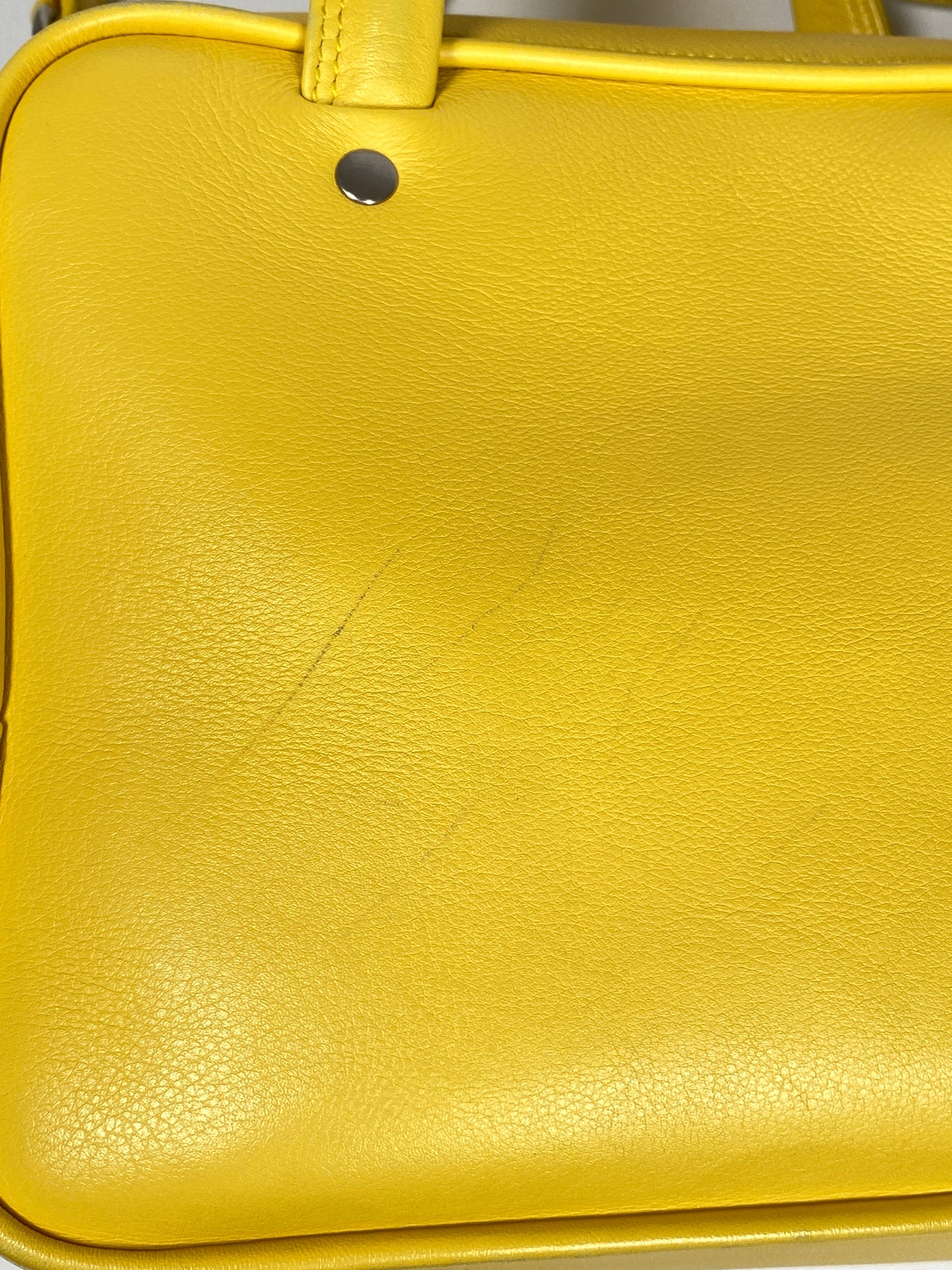 BALENCIAGA - TRIANGLE SQUARE XS BAG IN YELLOW