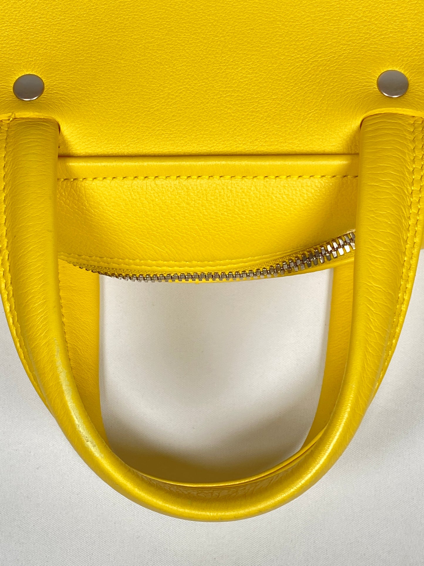 BALENCIAGA - TRIANGLE SQUARE XS BAG IN YELLOW