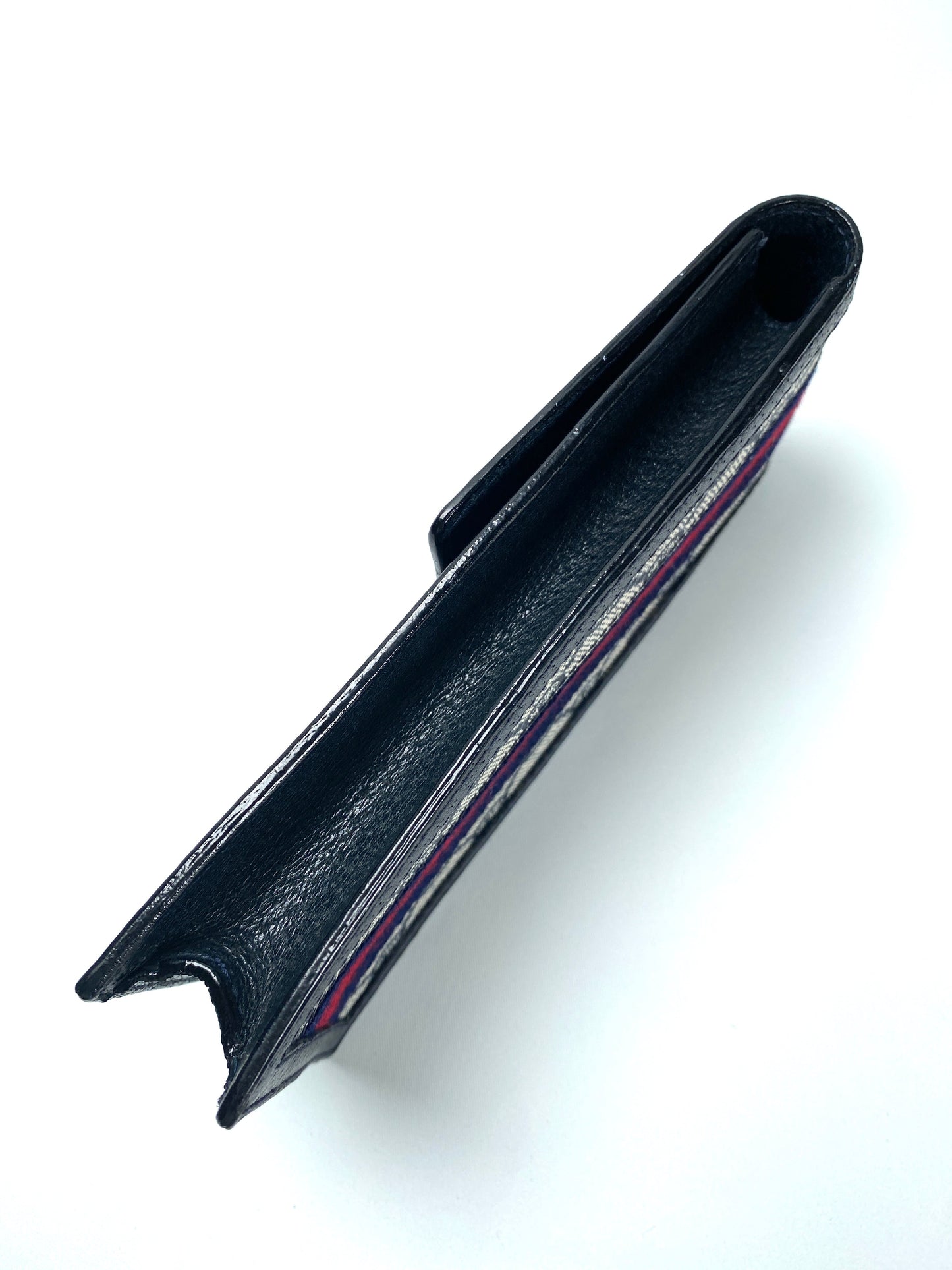 GUCCI - BLUE GG SUPREME SHERRY LINE GLASSES CASE - VINTAGE