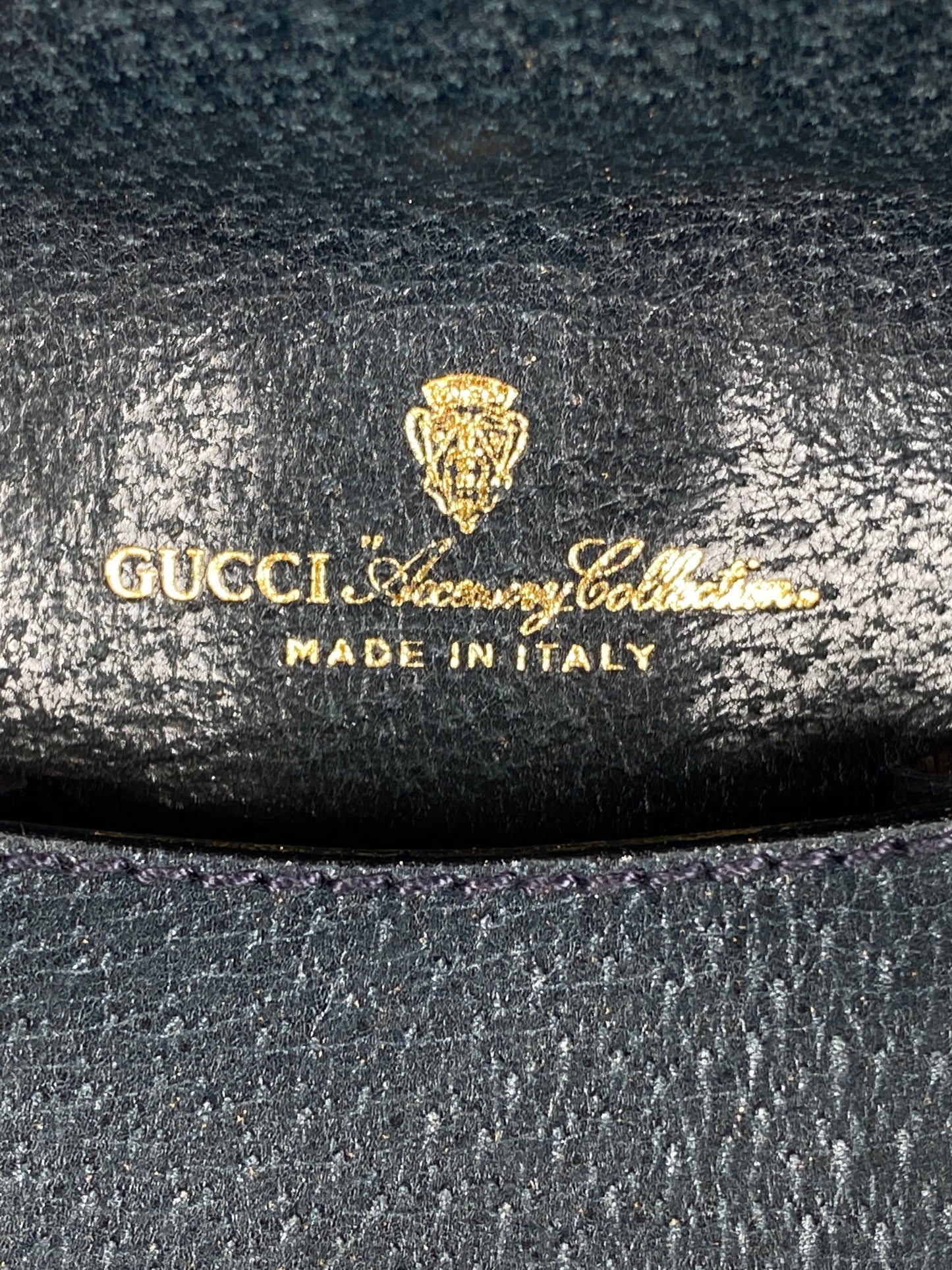 GUCCI - BLUE GG SUPREME SHERRY LINE GLASSES CASE - VINTAGE
