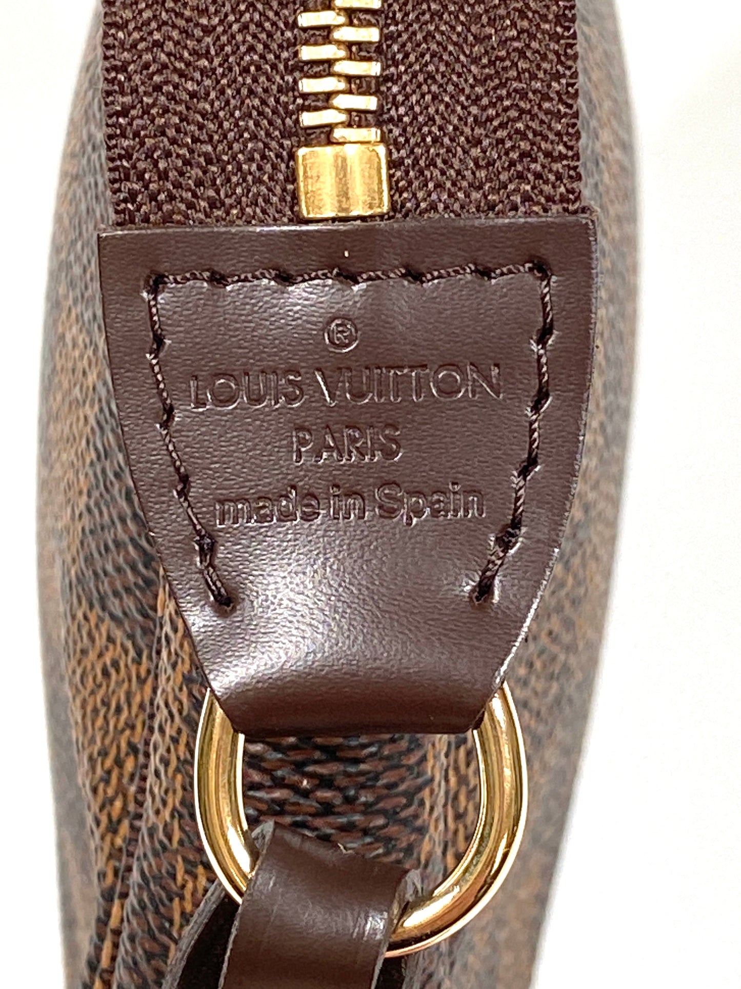 LOUIS VUITTON - POCHETTE ACCESSORIES IN DAMIER EBENE