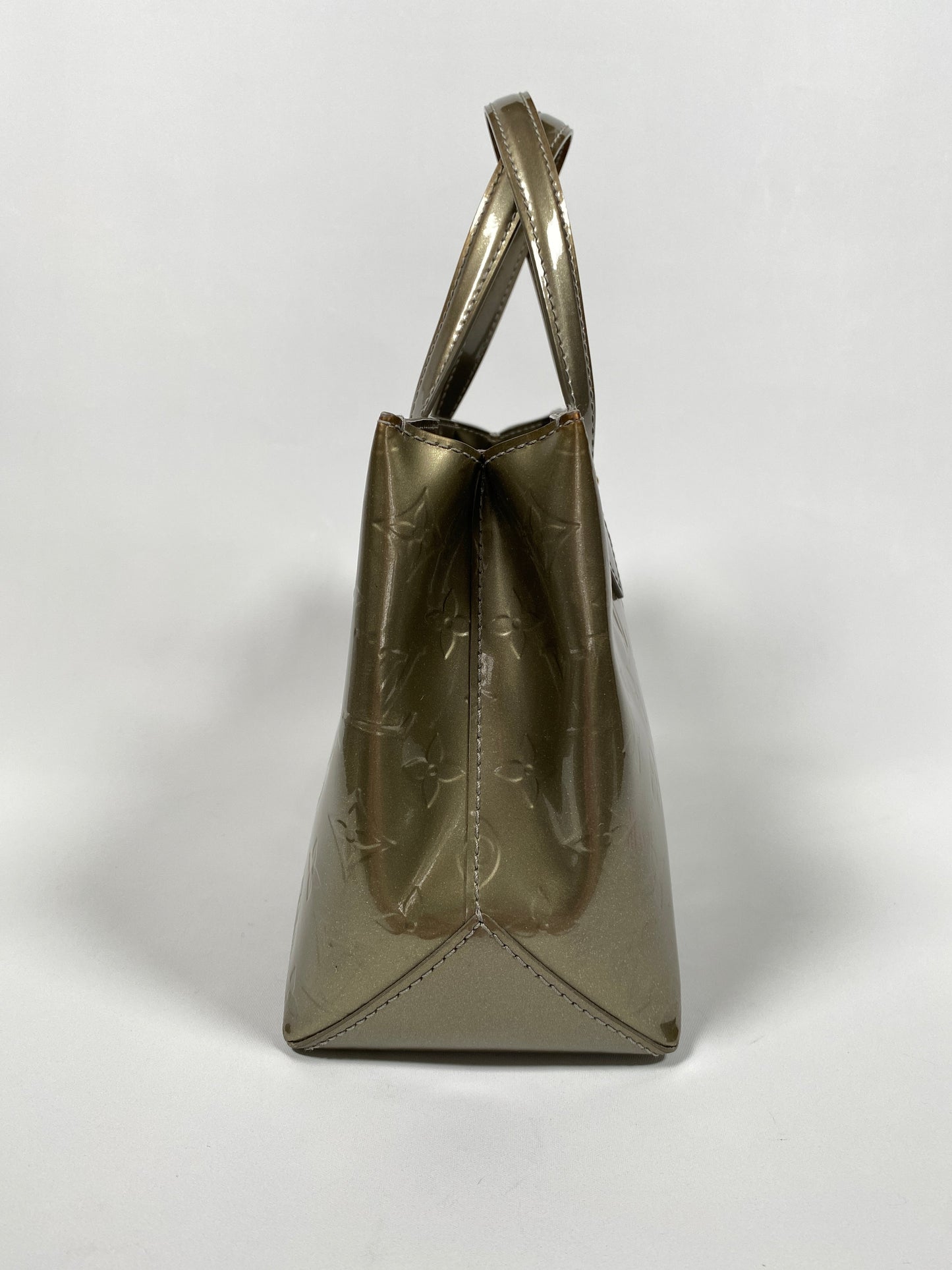 LOUIS VUITTON - WILSHIRE PM IN VERT BRONZE MONOGRAM VERNIS