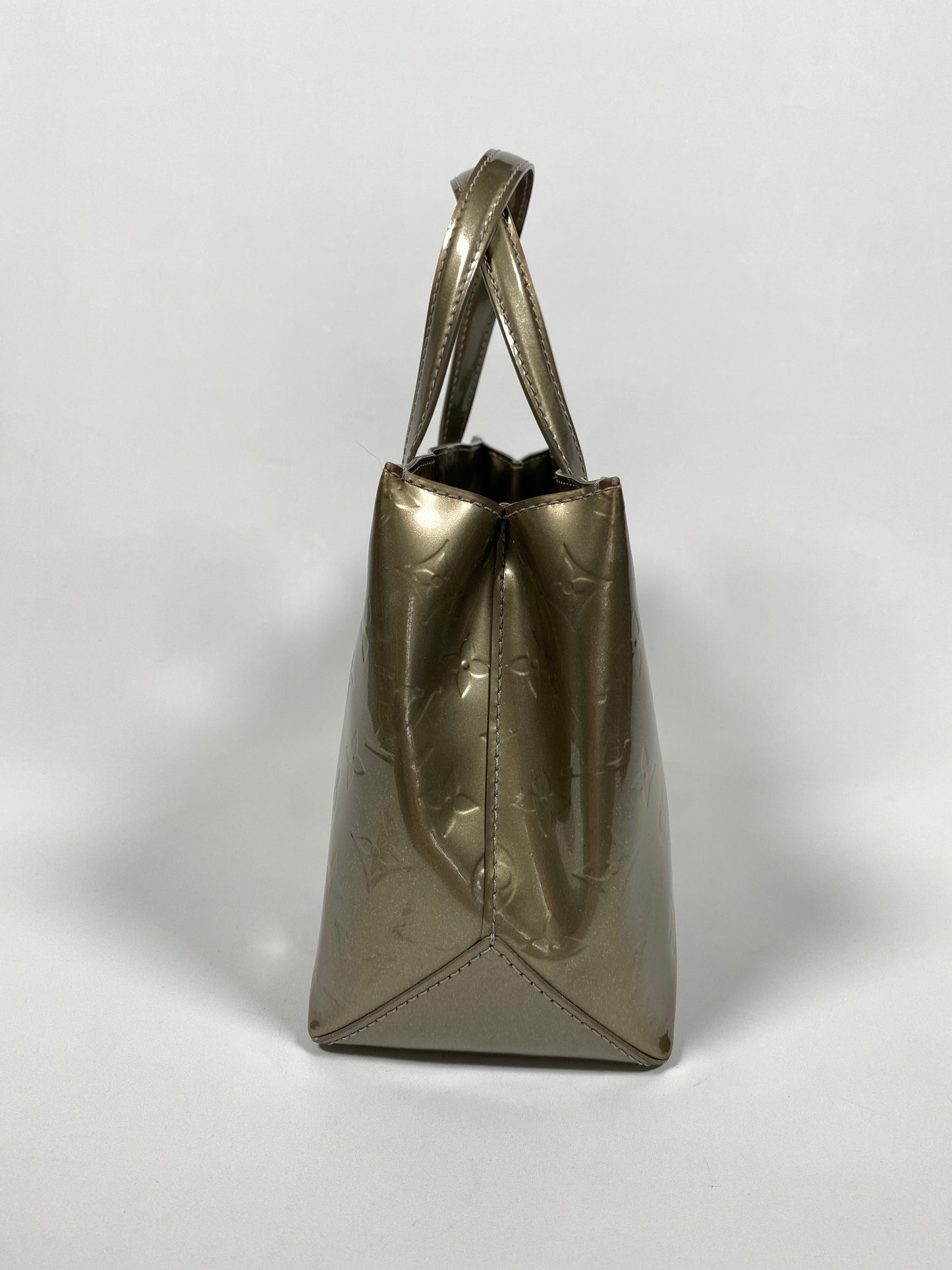 LOUIS VUITTON - WILSHIRE PM IN VERT BRONZE MONOGRAM VERNIS