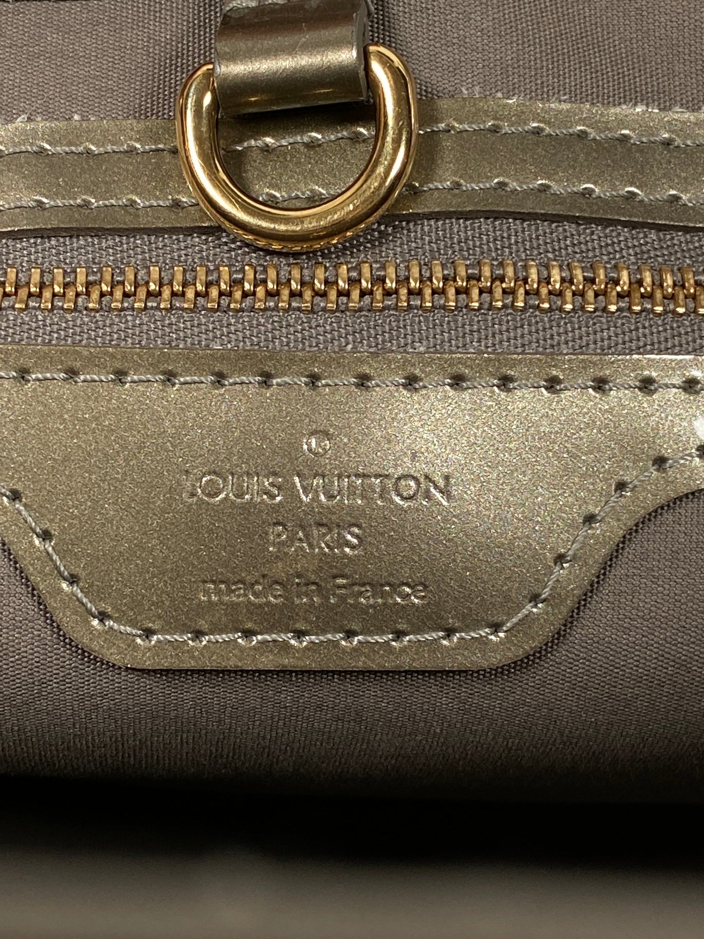LOUIS VUITTON - WILSHIRE PM IN VERT BRONZE MONOGRAM VERNIS