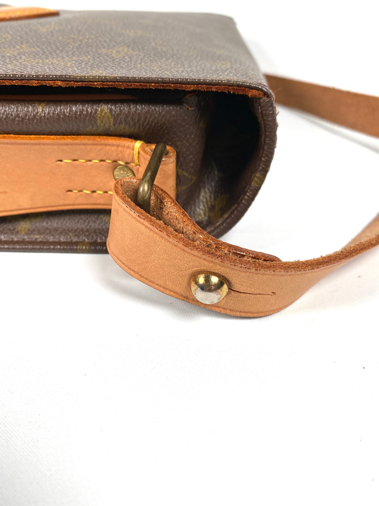 LOUIS VUITTON - CARTOUCHIERE GM MONOGRAM CANVAS CROSSBODY BAG - VINTAGE