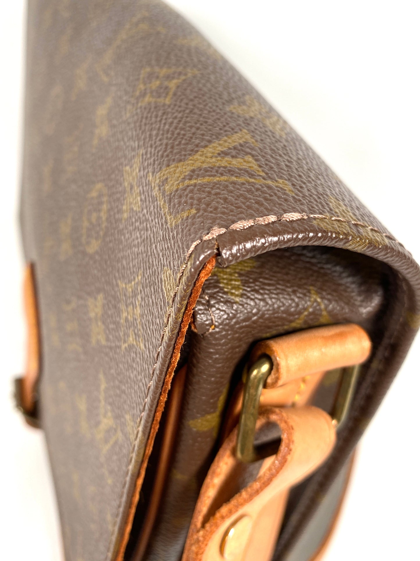 LOUIS VUITTON - CARTOUCHIERE GM MONOGRAM CANVAS CROSSBODY BAG - VINTAGE