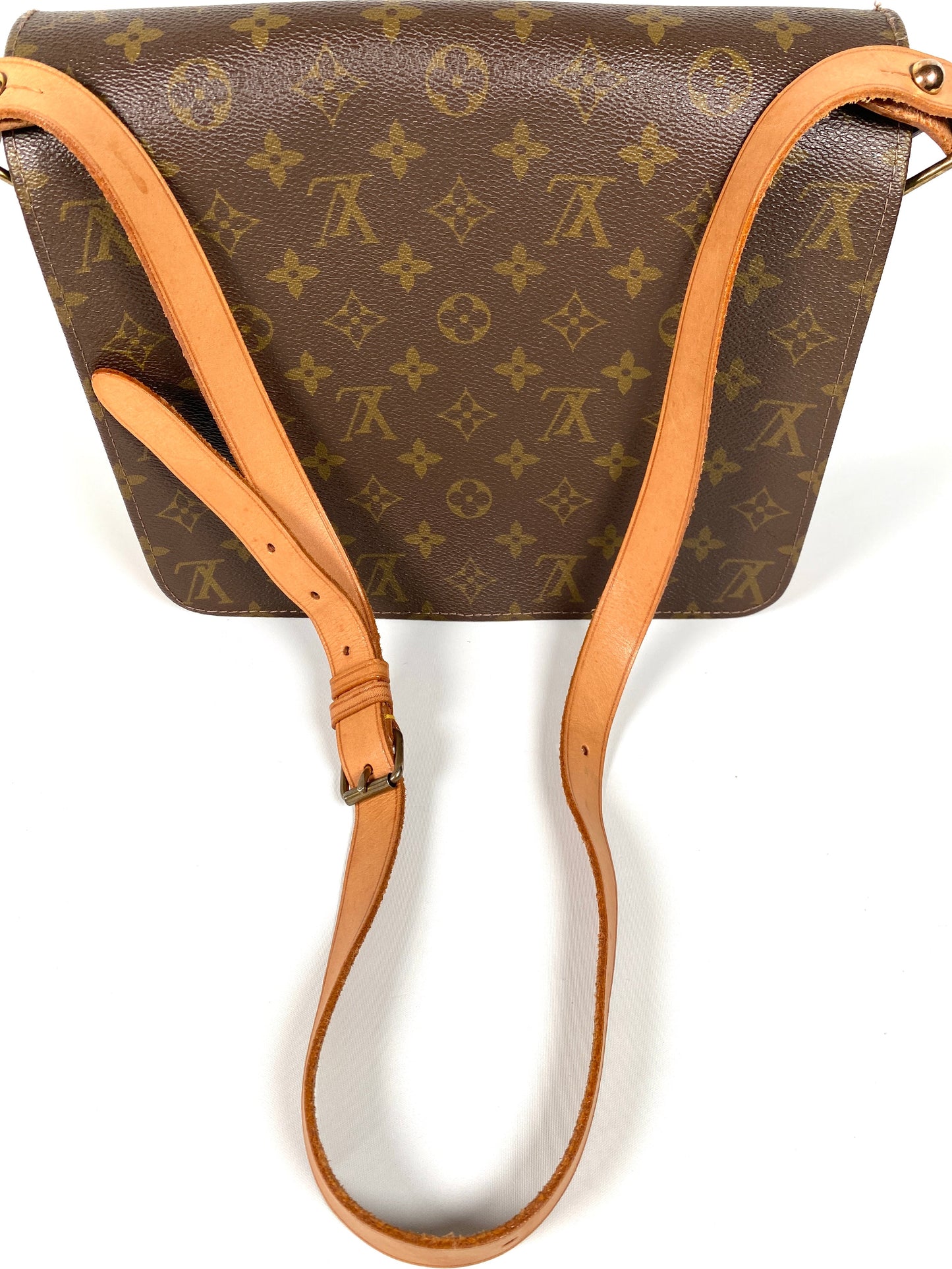 LOUIS VUITTON - CARTOUCHIERE GM MONOGRAM CANVAS CROSSBODY BAG - VINTAGE