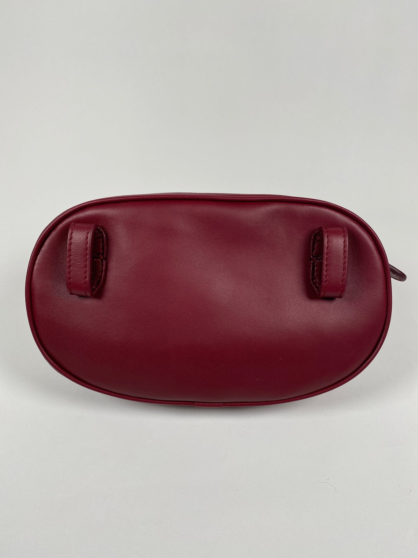 BOTTEGA VENETA - INTRECCIATO WEAVE BELT BAG MAROON - NEW WITH TAGS