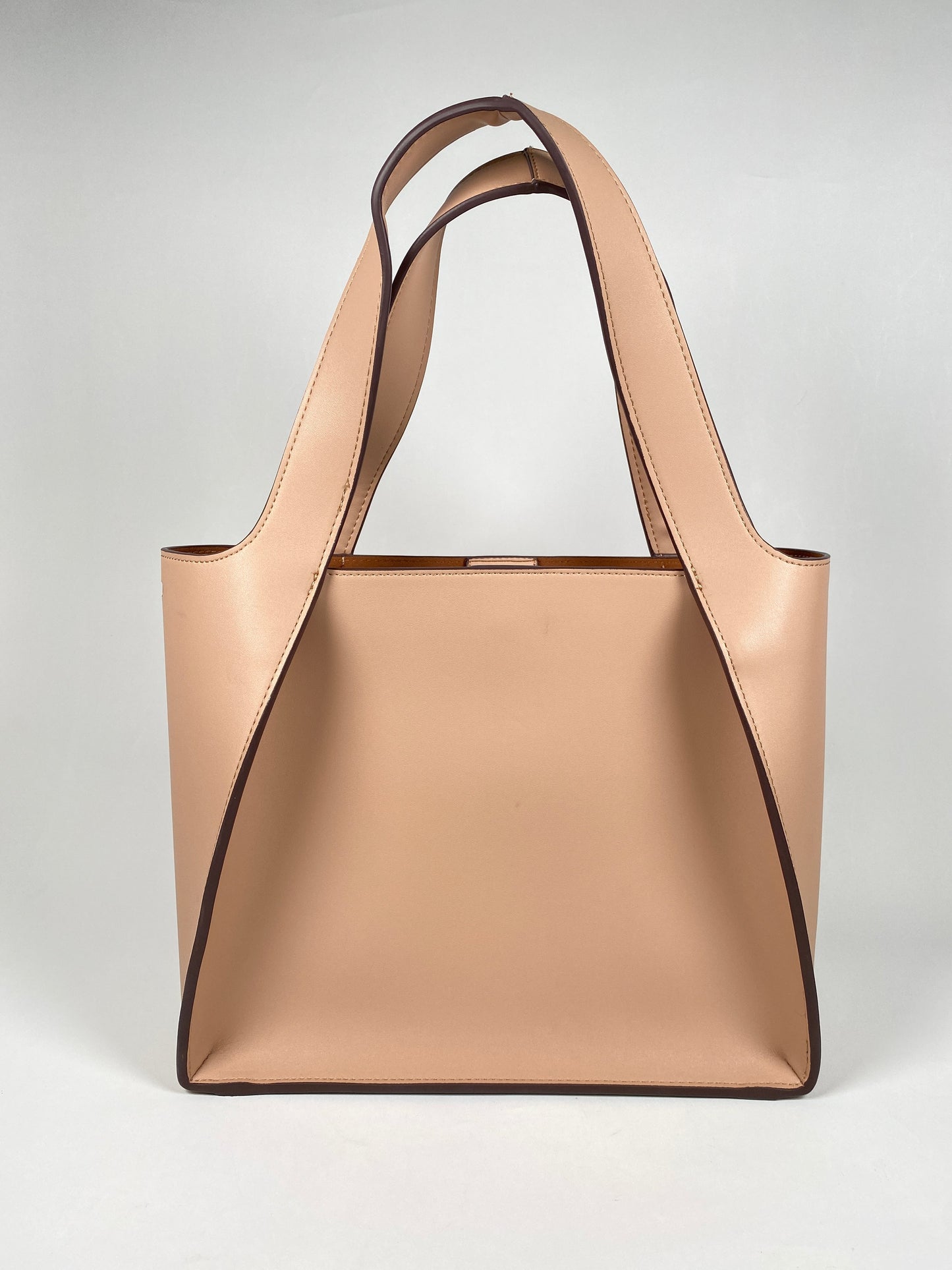 STELLA McCARTNEY - BEIGE PERFORATED LOGO TOTE BAG & POUCH