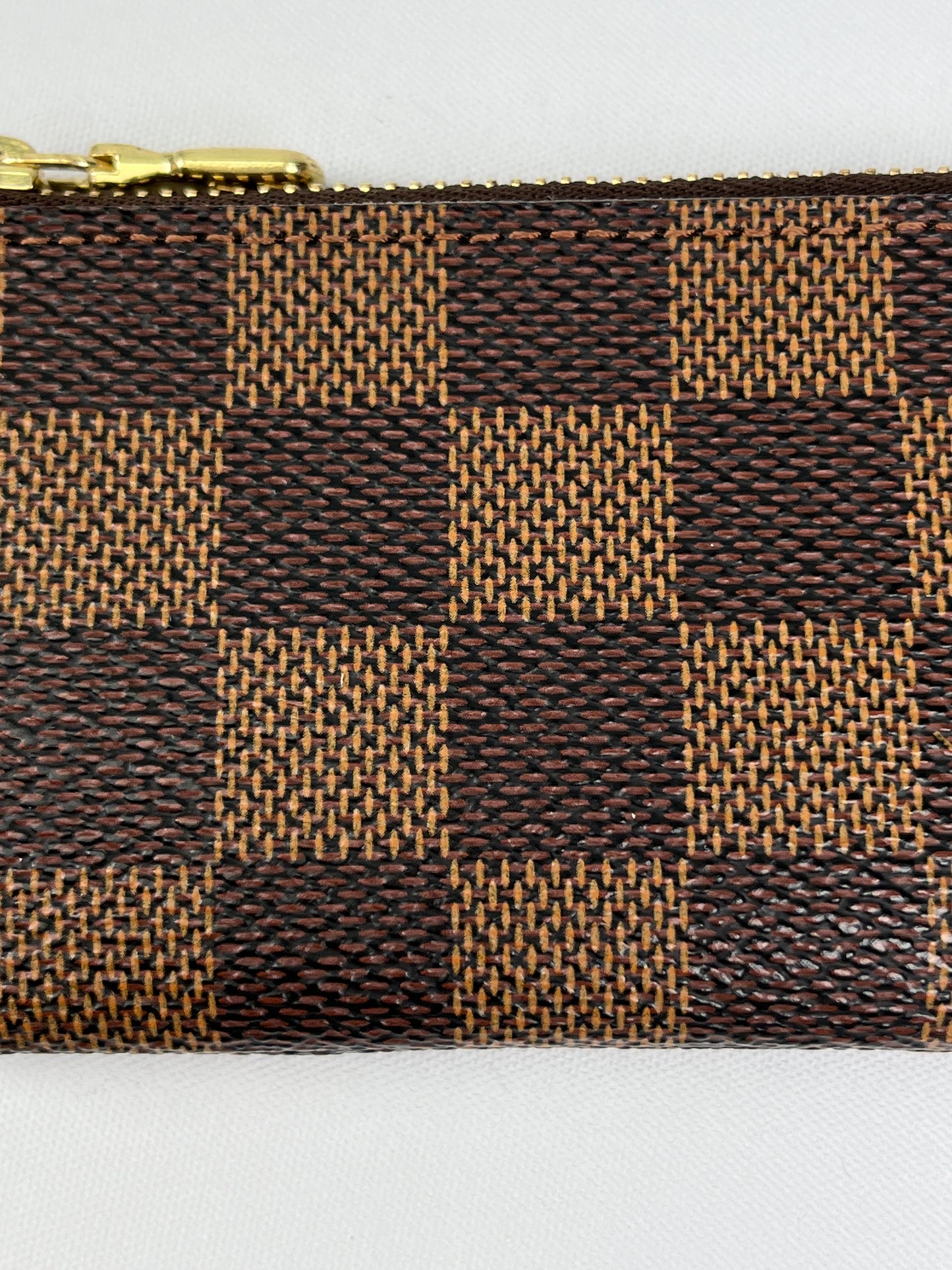 LOUIS VUITTON - KEY CLES KEY POUCH IN DAMIER EBENE CANVAS