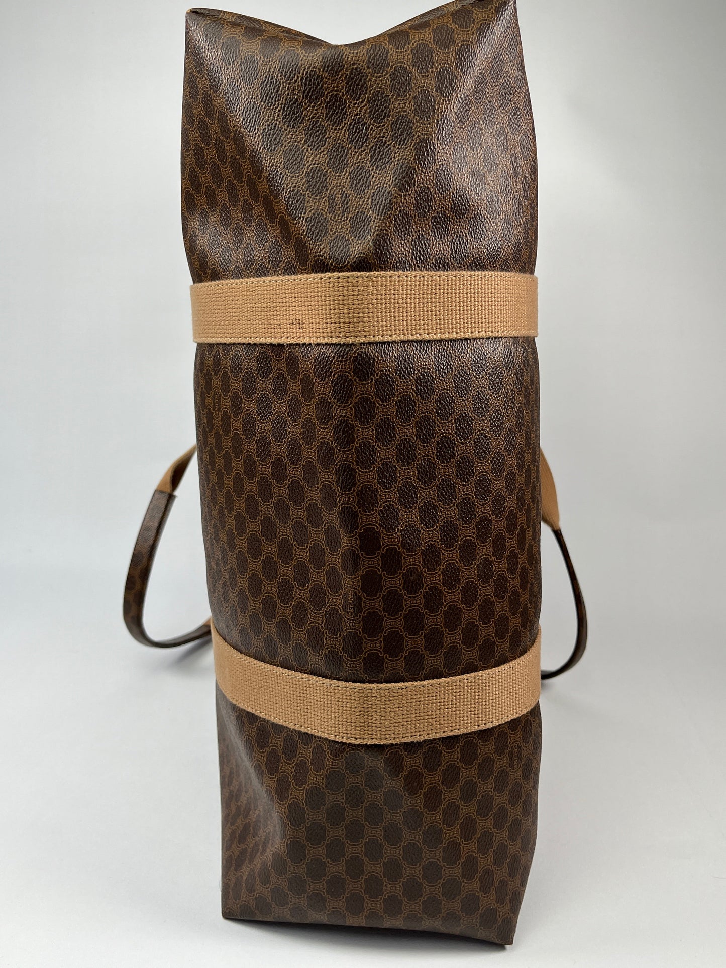 CELINE - MACADAM CANVAS LARGE TRAVEL TOTE BAG