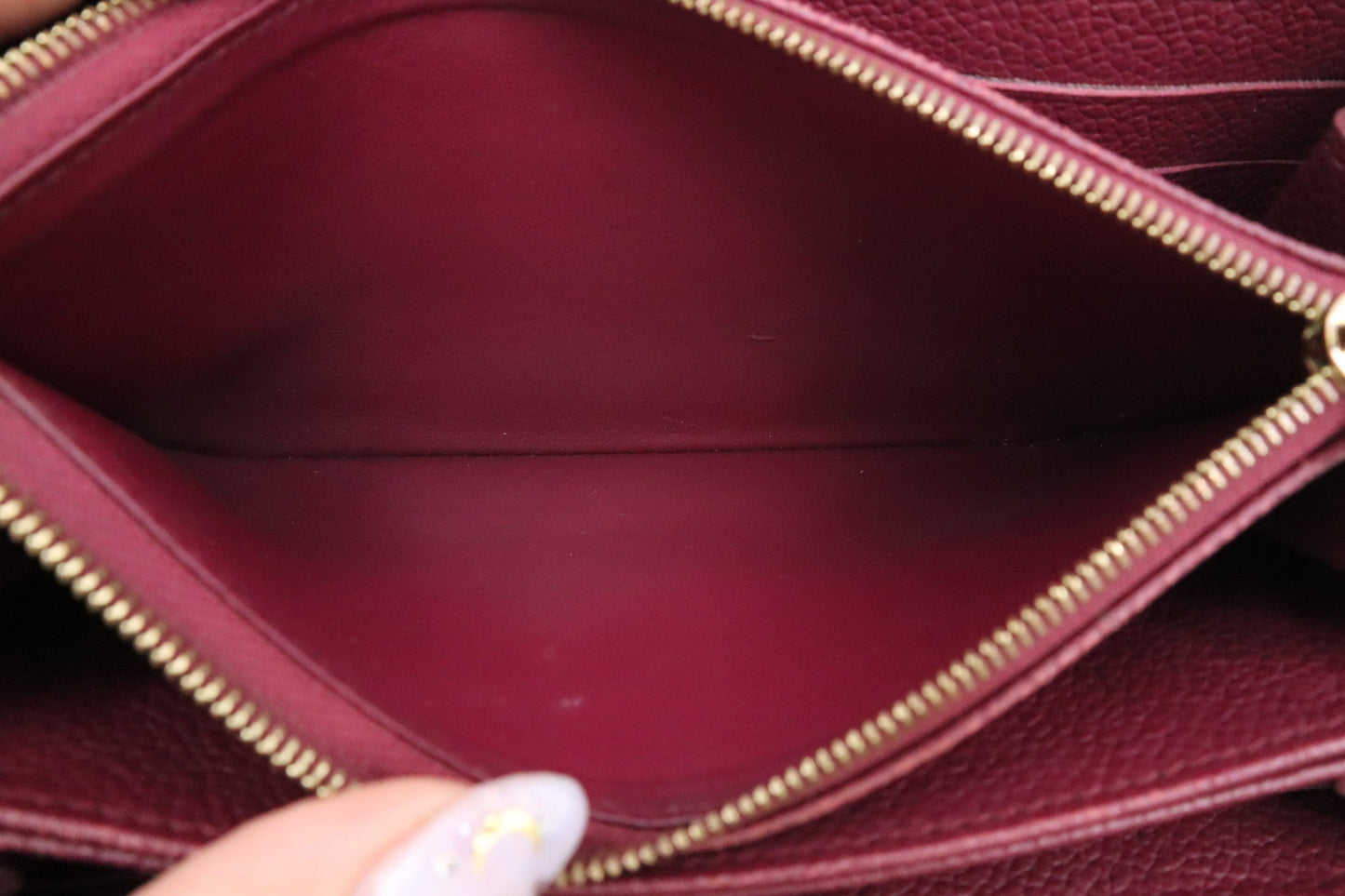 Louis Vuitton Zippy Long Wallet in Purple Empreinte Leather