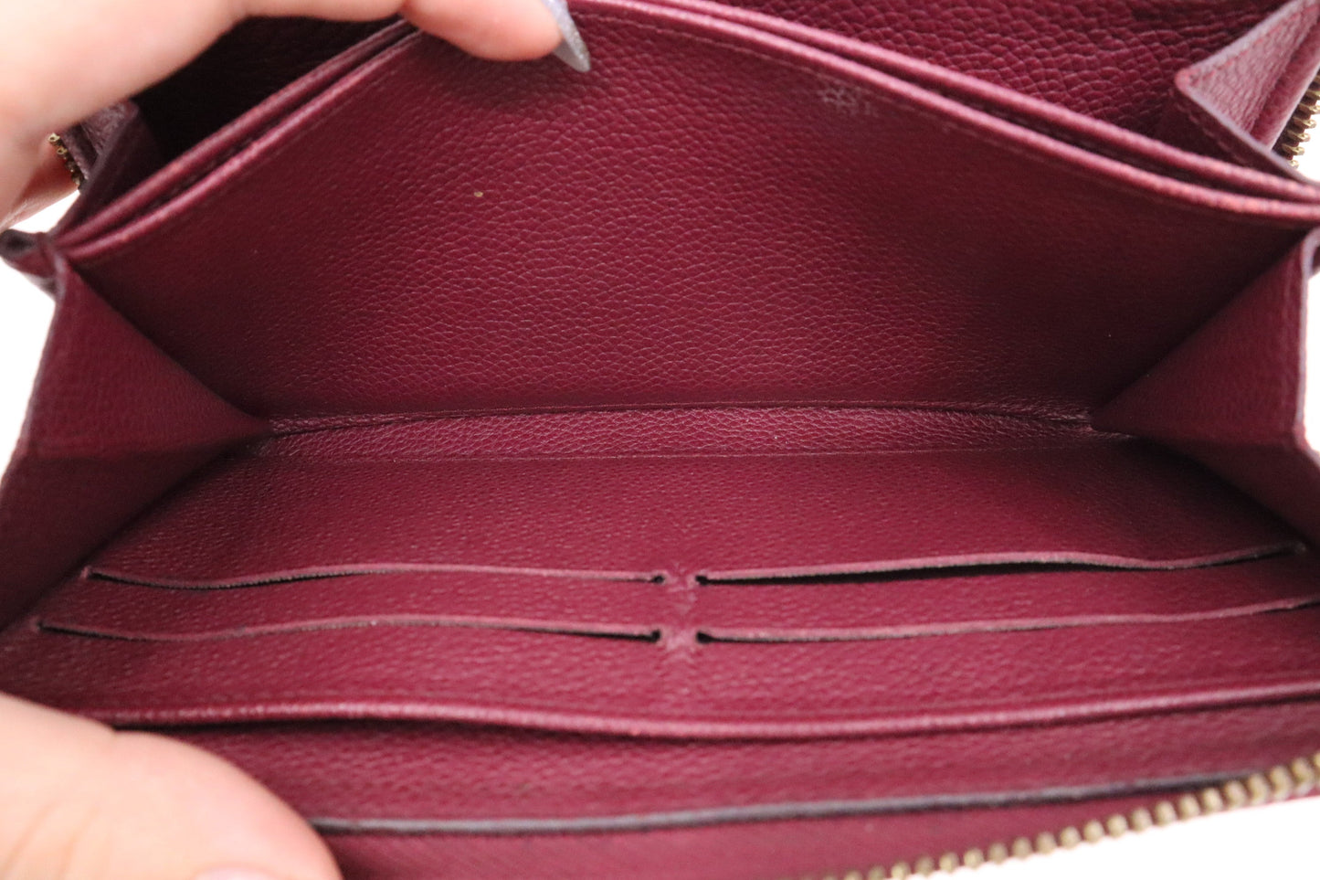 Louis Vuitton Zippy Long Wallet in Purple Empreinte Leather