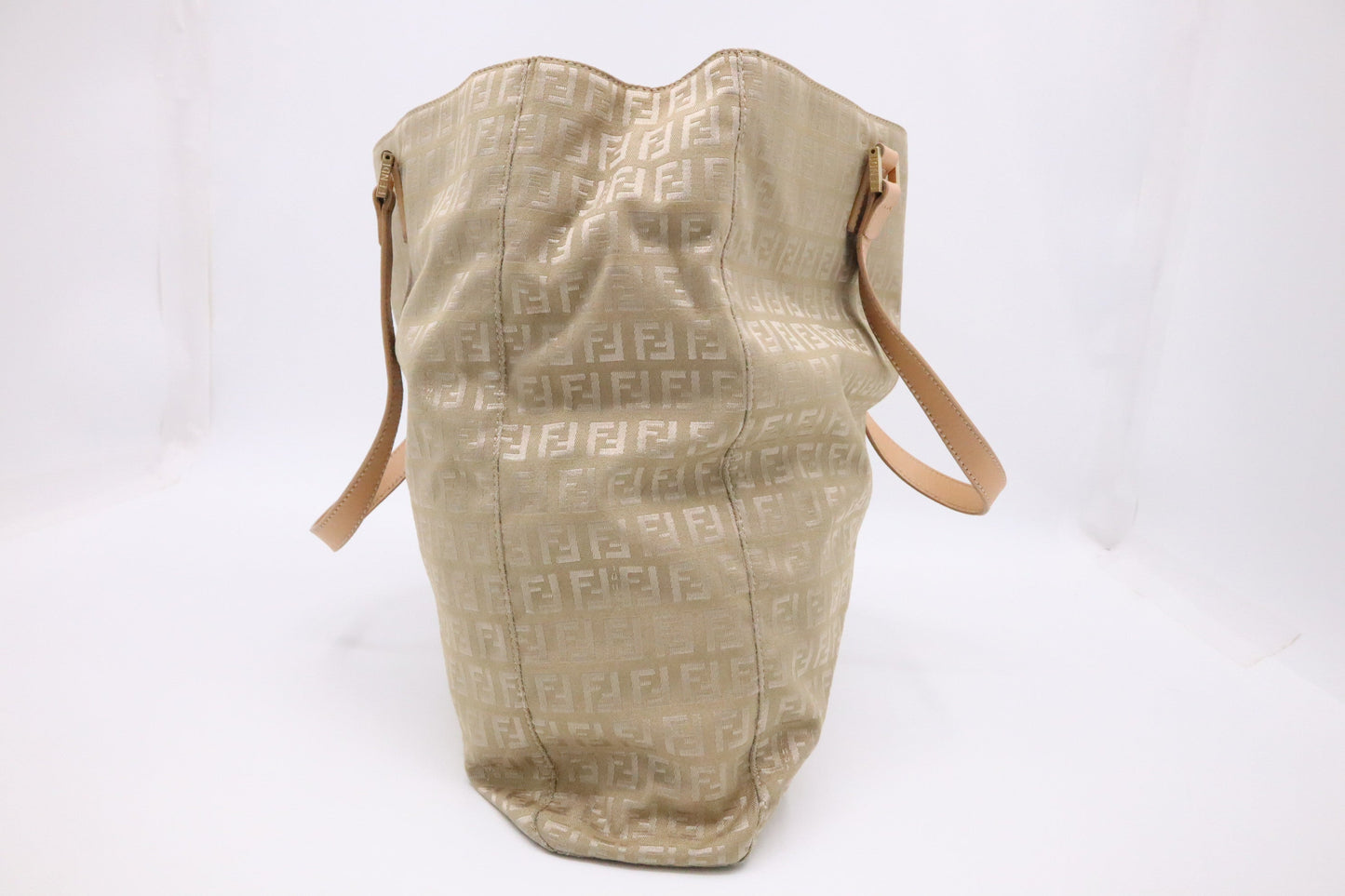 Fendi Tote Bag in Beige Zucchino Canvas