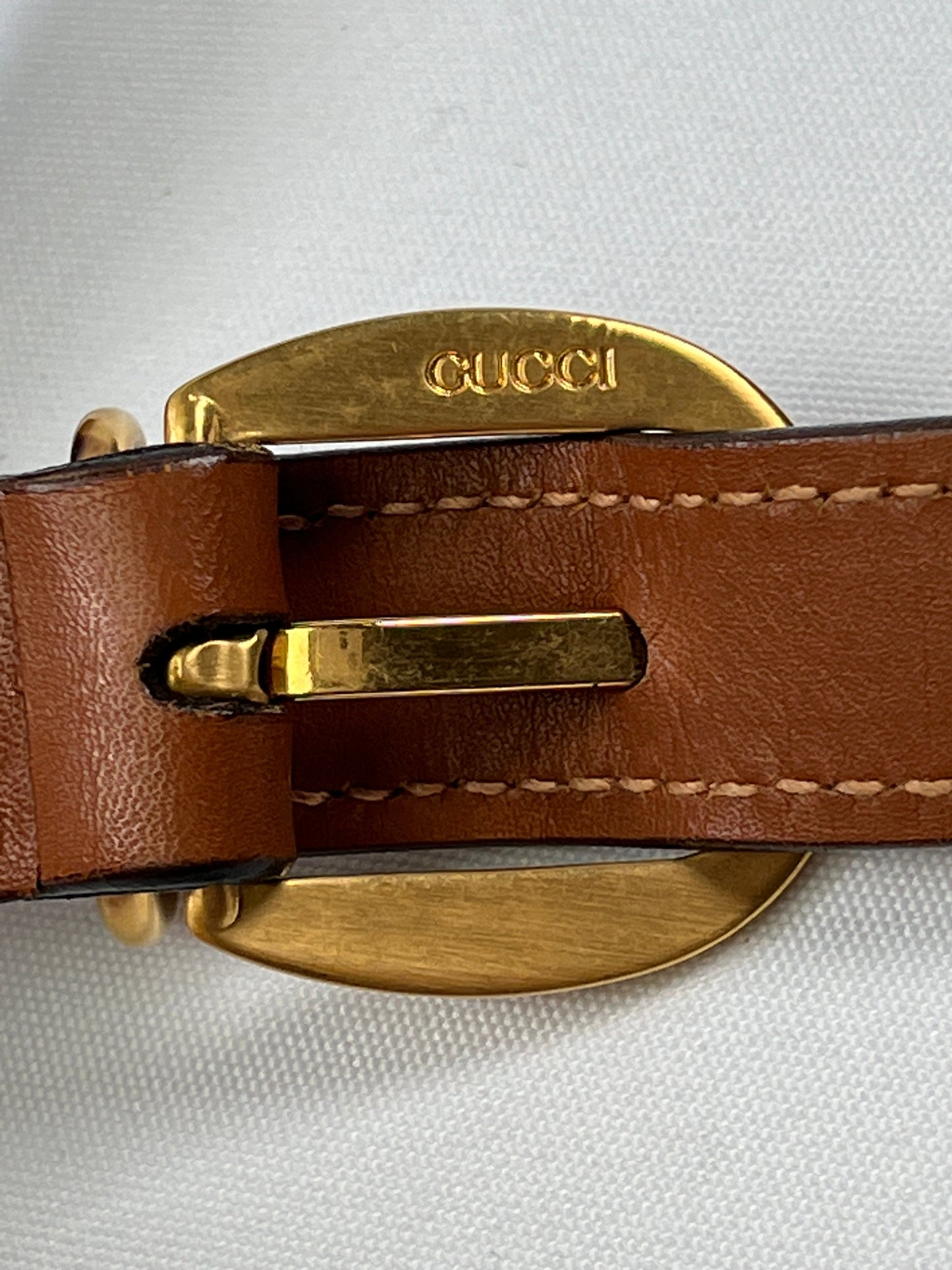 GUCCI - TAN LEATHER CAMERA CROSS BODY - VINTAGE