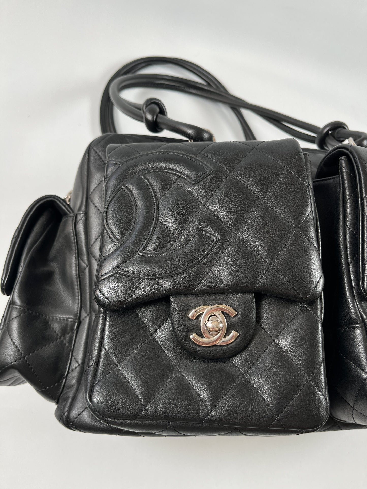 CHANEL - LARGE CAMBON REPORTER BAG BLACK
