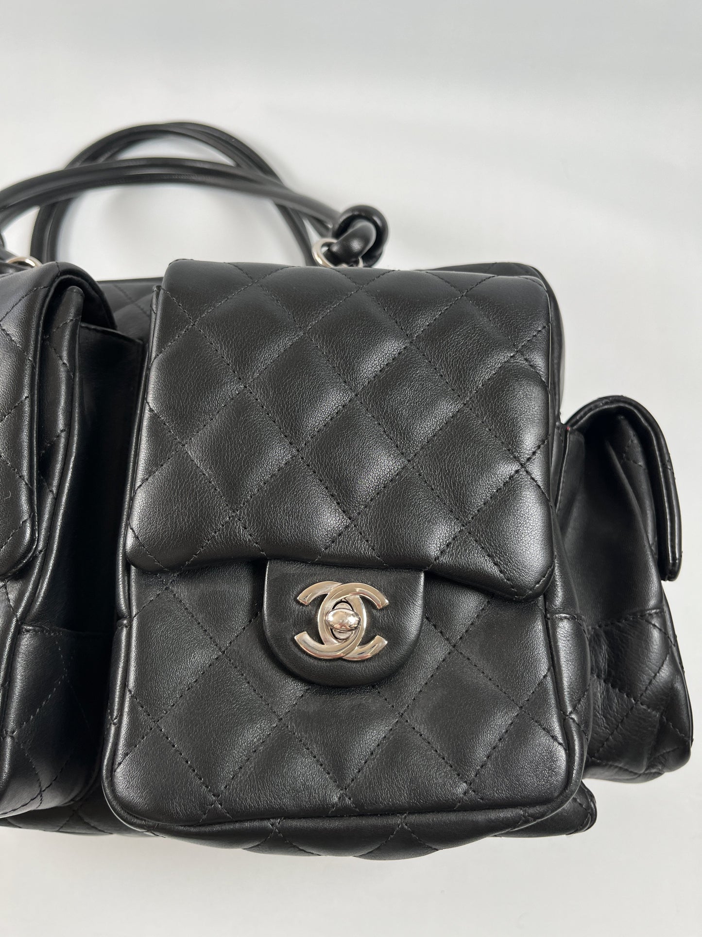 CHANEL - LARGE CAMBON REPORTER BAG BLACK