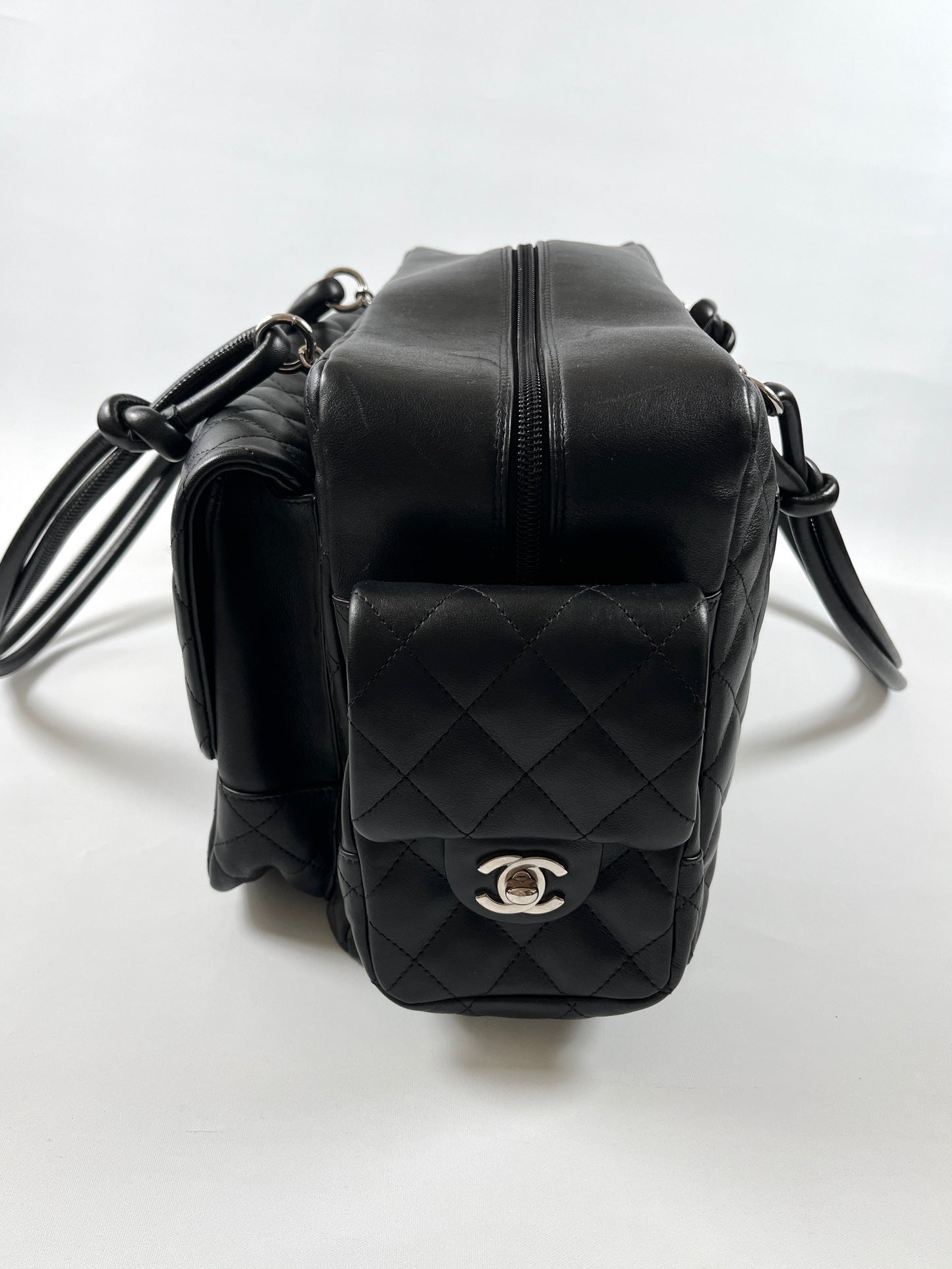 CHANEL - LARGE CAMBON REPORTER BAG BLACK