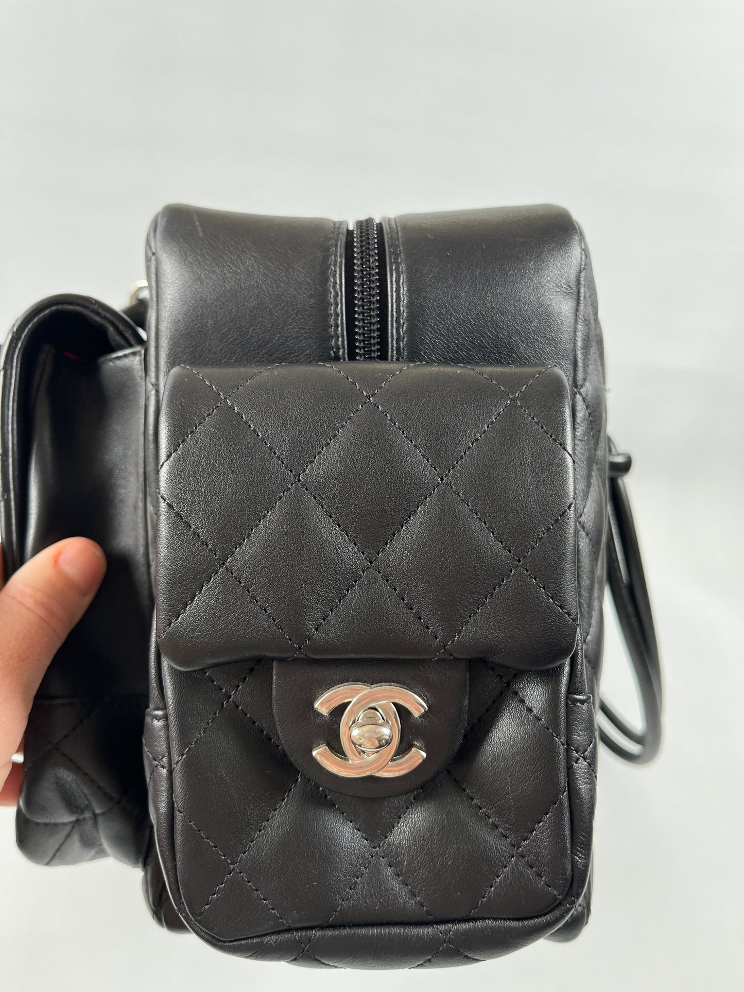 CHANEL - LARGE CAMBON REPORTER BAG BLACK