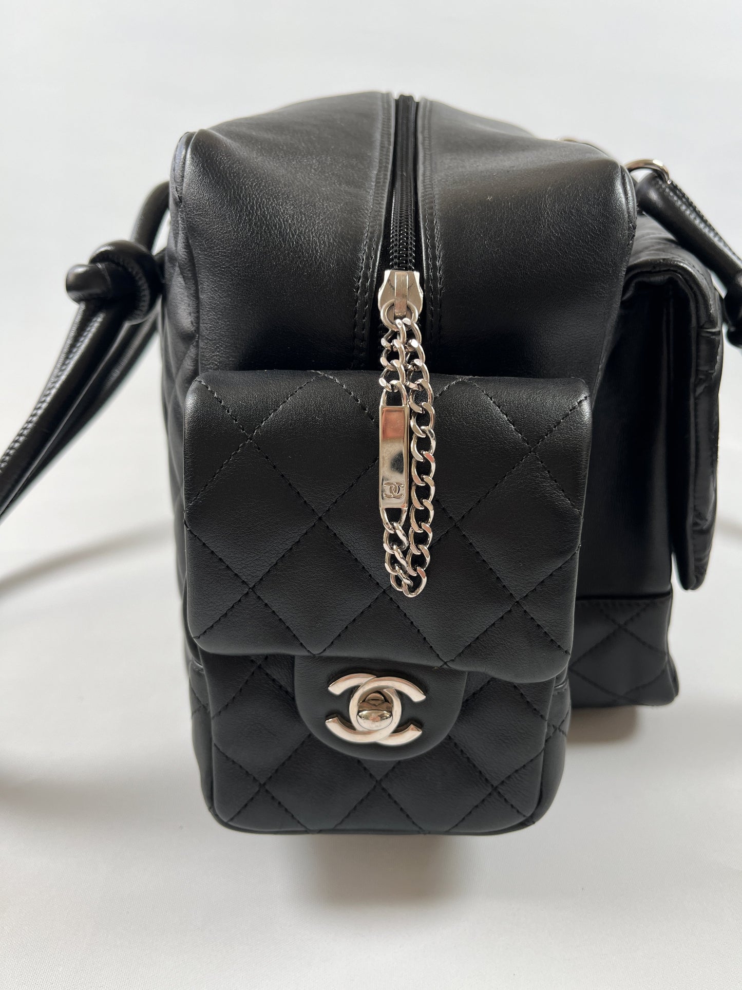 CHANEL - LARGE CAMBON REPORTER BAG BLACK