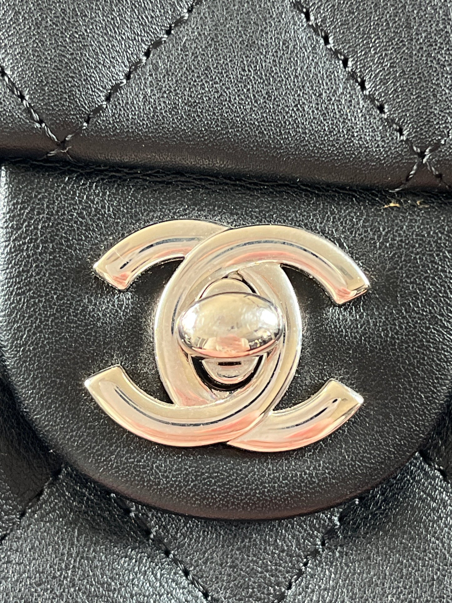 CHANEL - LARGE CAMBON REPORTER BAG BLACK