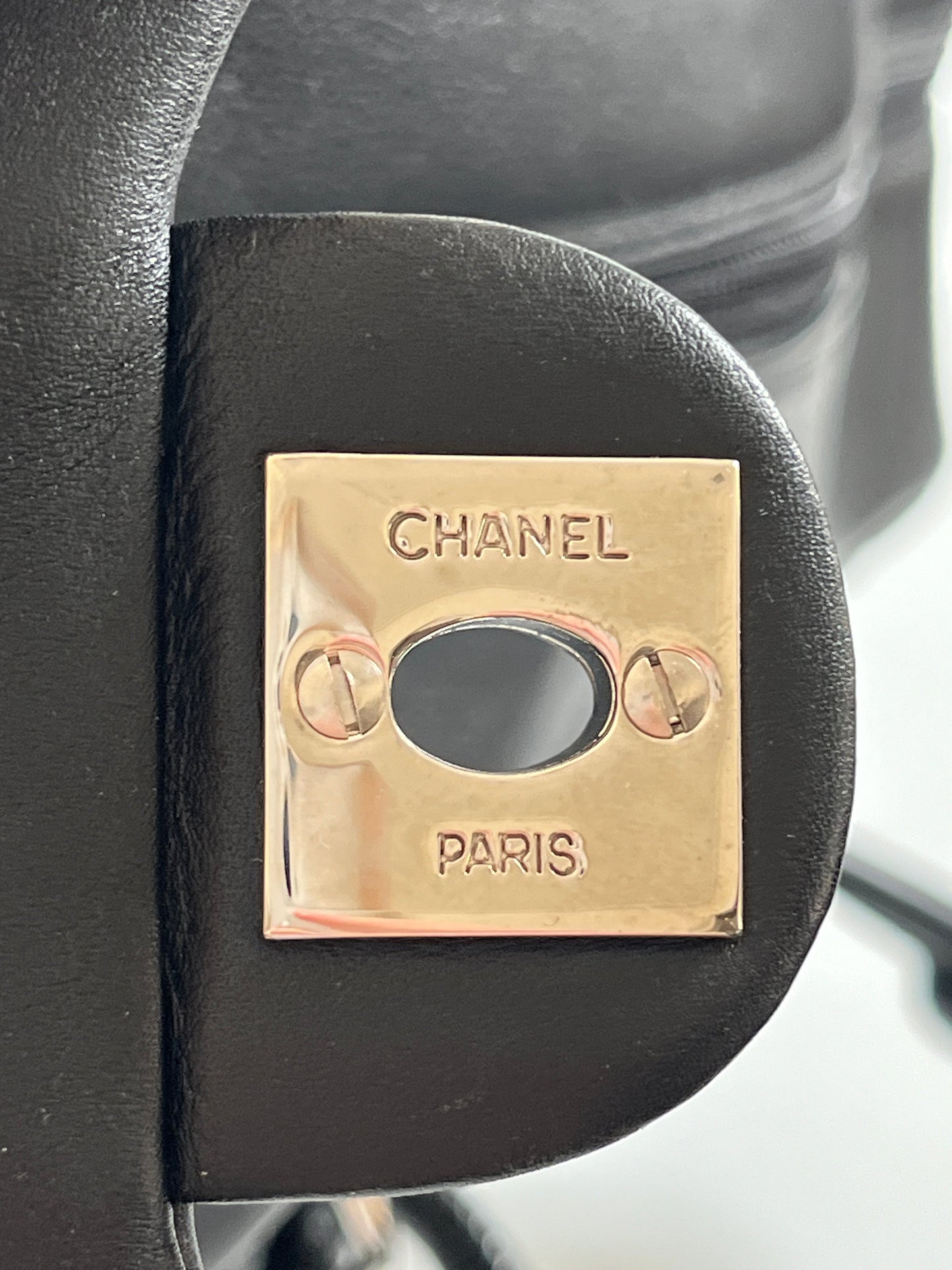 CHANEL - LARGE CAMBON REPORTER BAG BLACK