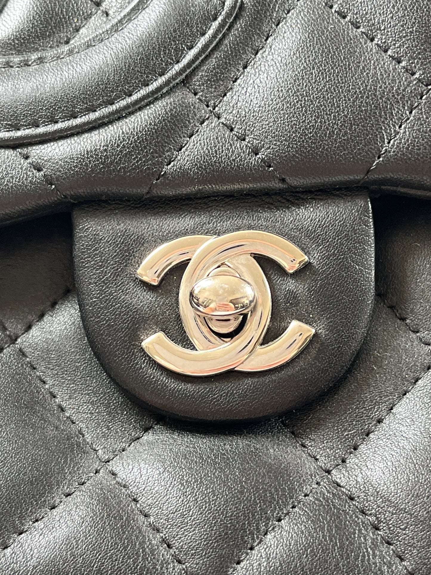 CHANEL - LARGE CAMBON REPORTER BAG BLACK