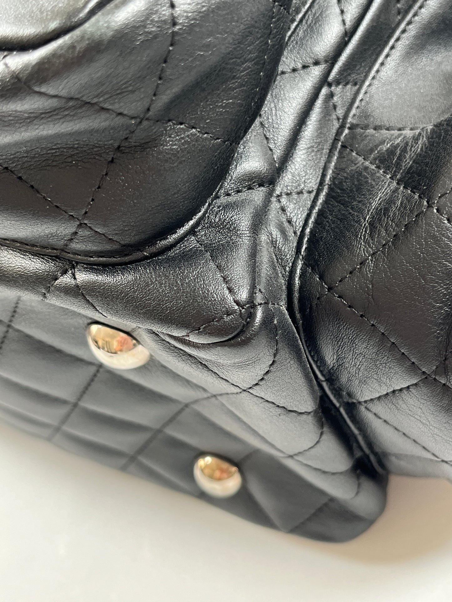 CHANEL - LARGE CAMBON REPORTER BAG BLACK