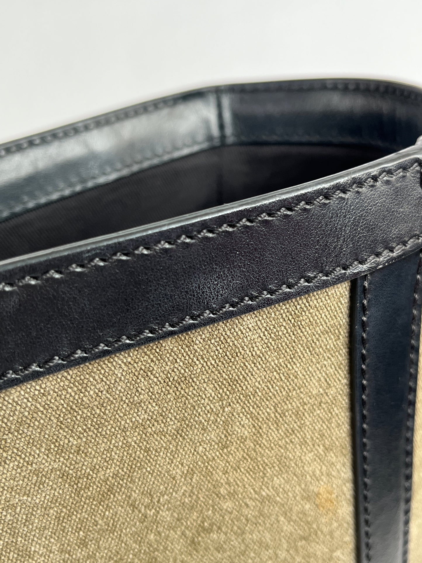 BALMAIN - B ARMY TOTE IN CANVAS & LEATHER