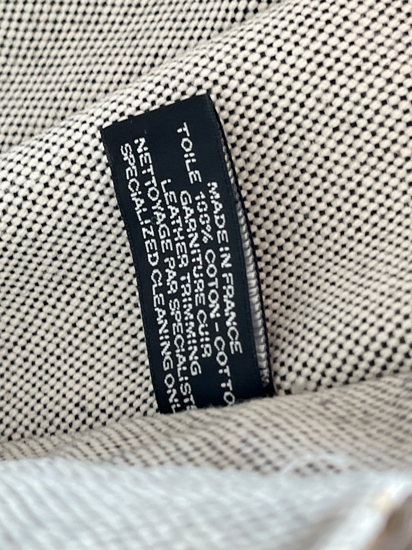 HERMÈS - GRAY COTTON CANVAS FOURRE-TOUT GM TOTE