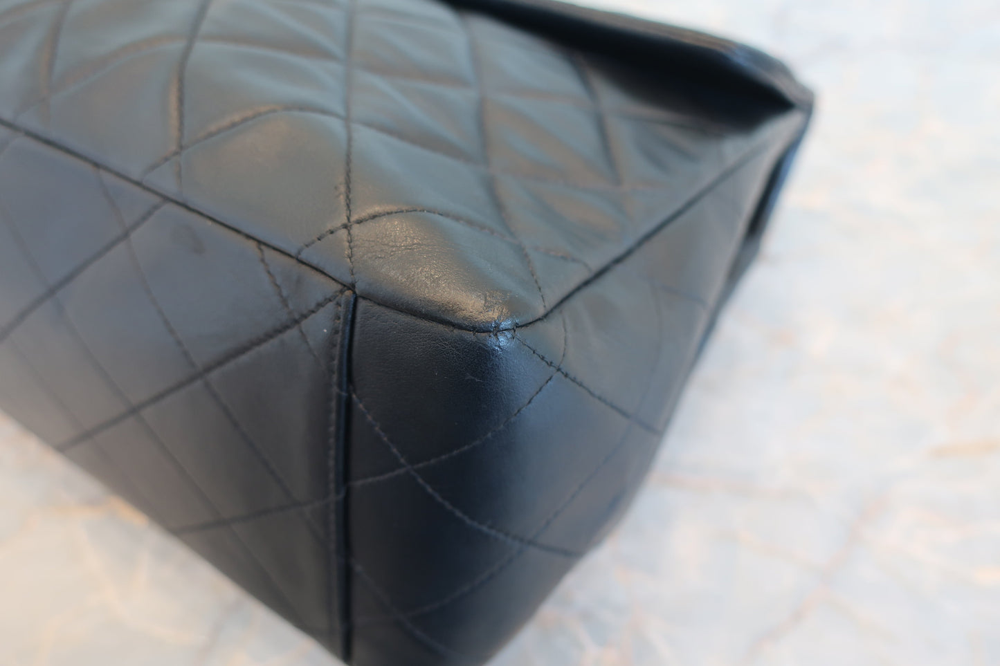 CHANEL/シャネル デカマトラッセシングルフラップチェーンショルダーバッグ ラムスキン ブラック/ゴールド金具 ショルダーバッグ 700070151