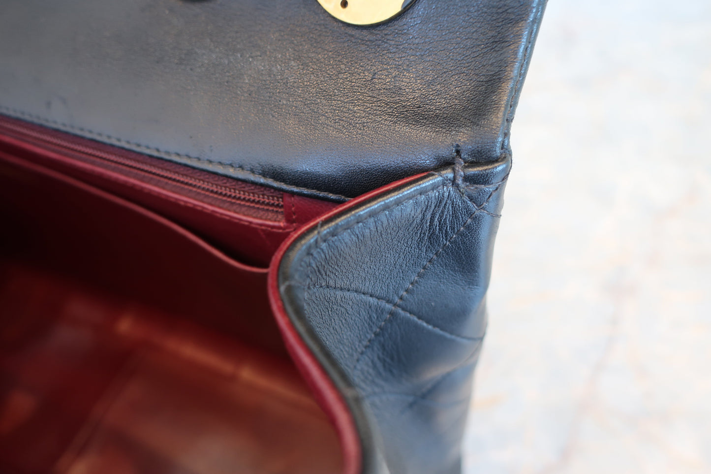 CHANEL/シャネル デカマトラッセシングルフラップチェーンショルダーバッグ ラムスキン ブラック/ゴールド金具 ショルダーバッグ 700070151
