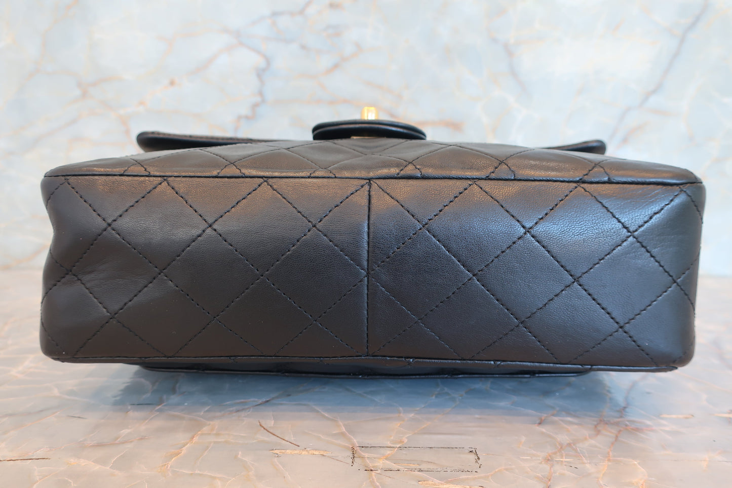 CHANEL/シャネル マトラッセWフラップWチェーンショルダーバッグ ラムスキン ブラック/ゴールド金具 ショルダーバッグ 700070159